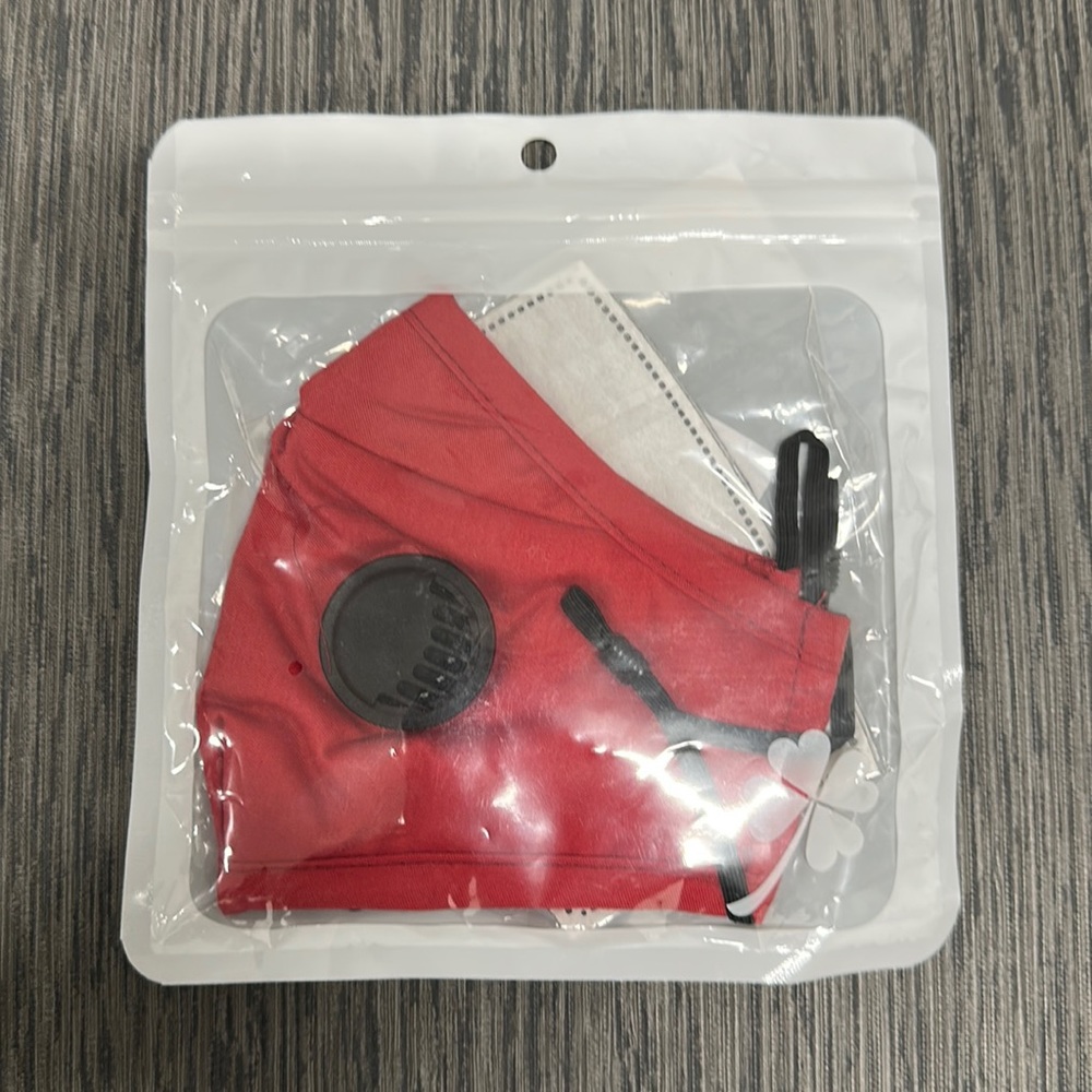 Burgundy Face Mask with Vent